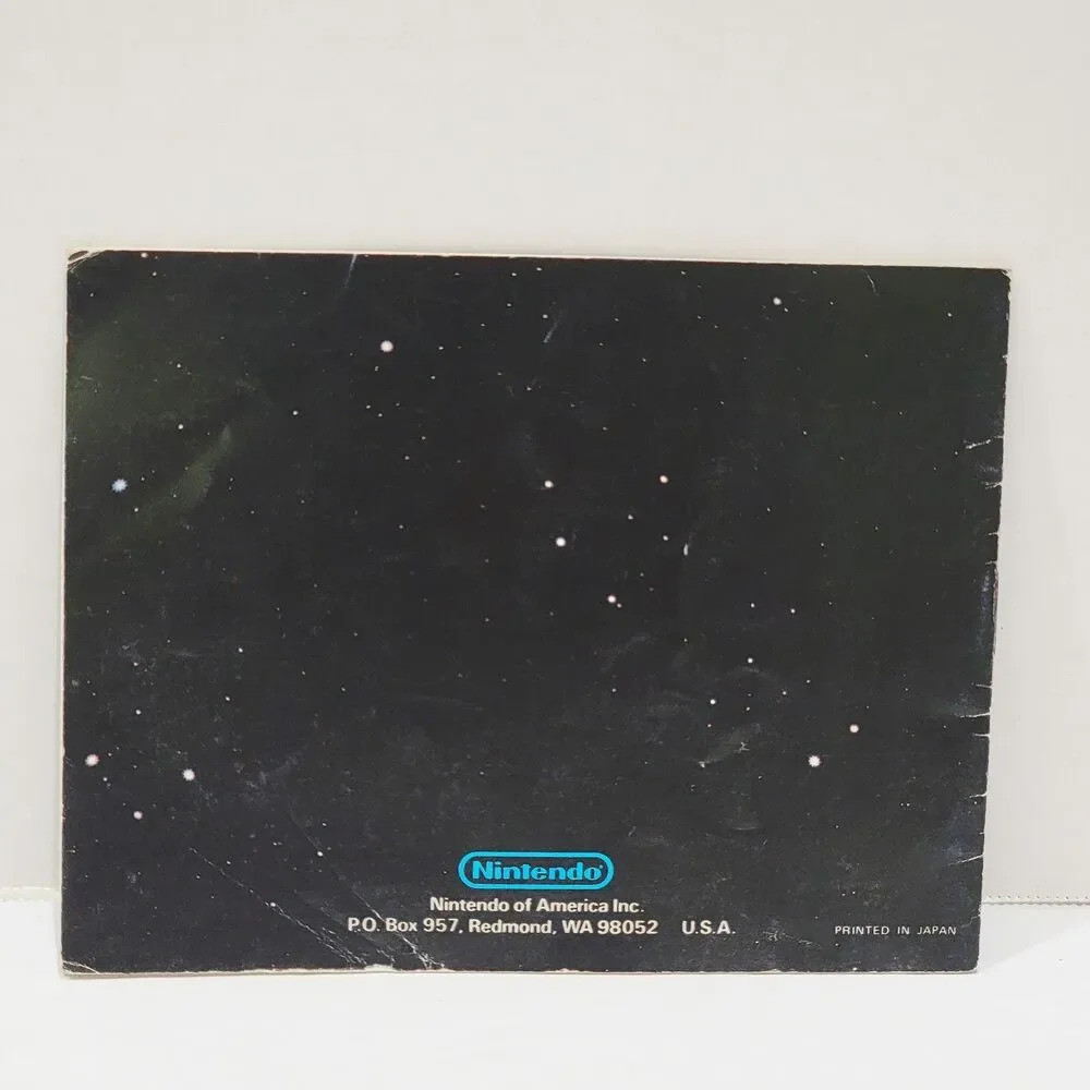 Soccer Instruction Booklet Manual Nintendo Entertainment System 1985 NES Black